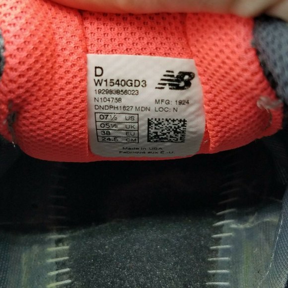 New Balance 1540v3 Women's Size 7.5D Gray Running Shoes Sneakers W1540GD3 - Picture 9 of 10